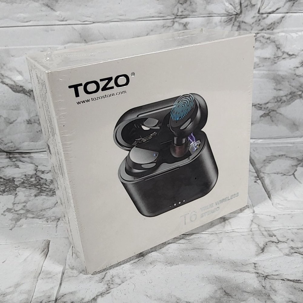 TOZO T6 EARBUDS, **FACTORY SEALED** Wireless /Wireless Charging with Case